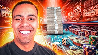 INSANE gambling session at the casino AGAIN NOT CLICKBAIT [upl. by Dorie]