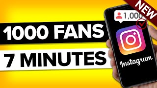 How To Grow 1000 REAL Followers on Instagram in 10 minutes actually works [upl. by Whitelaw]