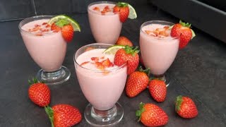 SMOOTHIE FRAISE BANANE RAPIDE 🤩 [upl. by Buddie]