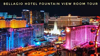 Bellagio Hotel 🎰Las Vegas Fountain View Room Tour [upl. by Pietra336]