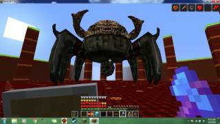 Modded Minecraft  Lycanites Mobs Mod Asmodeus Boss Fight [upl. by Wallinga]