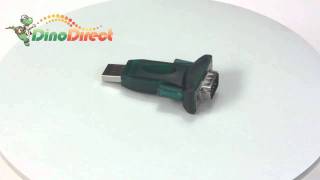 USB20 to RS232 Serial DB9 9 Pin Adapter Converter from Dinodirectcom [upl. by Gamaliel113]