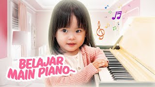 YUKACHAN BELAJAR MAIN PIANO  vlog [upl. by Ardnosak]