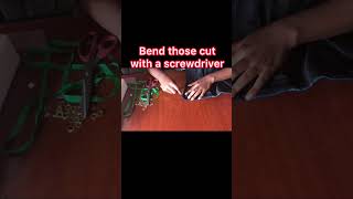 How to install an eyelet without a tool eyelet howto diy installation [upl. by Greenquist]