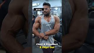 8 days out carb depletion phase  Sheruclassic  thegym dronacharyagym shorts shortvideo [upl. by Melleta]