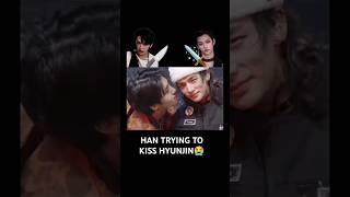 HAN TRYING TO KISS HYUNJIN🔪🗡️ hyunlix minsung straykids viralshorts [upl. by Branch69]