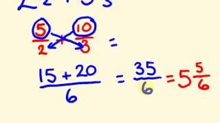 Fractions addition and subtraction the fast way with mixed numbers  cool math trick [upl. by Brina]