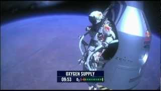 Red Bull Stratos  Freefall Felix Baumgartner  Свободное падение [upl. by Airalednac762]