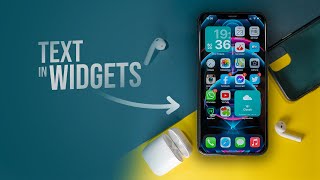 How to Add Text to a Widget on iPhone tutorial [upl. by Ofella]