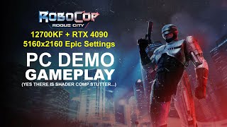 RoboCop Rogue City PC 4K 5160x2160 Epic GFX Settings [upl. by Mohkos309]