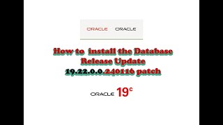 Oracle Database Release 19c update 1922000 [upl. by Idas]