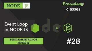 28 Event Loop in NODE JS  Fundamentals of NODE JS  A Complete NODE JS Course [upl. by Asnerek674]