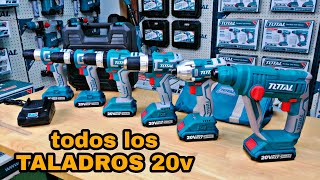 TODOS LOS TALADROS inalambricos 20V TOTAL  TOTAL tools [upl. by Bartram]