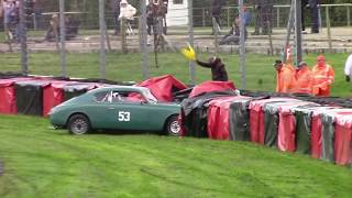 Castle Combe  BIG Crash  Historic Intermarque Race Autumn Classic  71017 [upl. by Ziguard678]