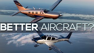 Better Aircraft  Piper M350 vs Cirrus SR22T [upl. by Fanning]