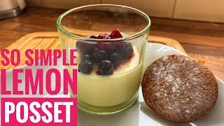 Really Simple Dessert Recipe  How to Cook Lemon Posset [upl. by Akemeuwkuhc]