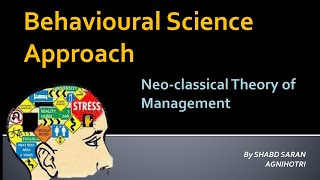 Behavioral Science Approach of Management  NeoClassical Theory of Management  UGC NET Commerce [upl. by Nadual]