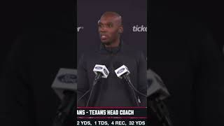 Asked texans HC DeMeco Ryans if there is ANYTHING positive or any advantage to playing on Thursday [upl. by Dickerson502]