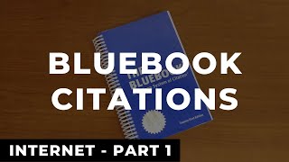 Bluebook Citations Internet  Part 1  Law Review Write On Example [upl. by Lottie773]