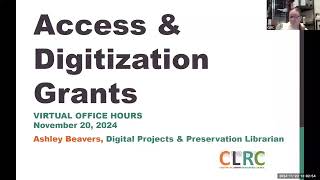 2025 Access amp Digitization Grants  Virtual Office Hours [upl. by Sue]