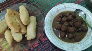 Gemblong dan Semur Perkedel Daging Khas Pandeglang [upl. by Llenehs160]