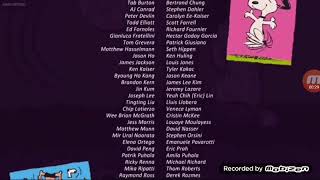 The Peanuts Movie 2015 End Credits UniMás 2022 [upl. by Odnuges]