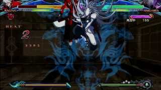 blazblue chrono phantasma unlimited hakumen combo [upl. by Georgeanne]