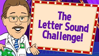 The Letter Sound Challenge  Letter Runs  Jack Hartmann and Katie Garner [upl. by Inaj]