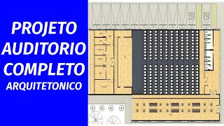 Projeto auditorio Arquitetonico parte 2 [upl. by Brawner]