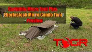 So Expensive  Carinthia Micro Tent Plus Eberlestock Micro Condo Tent  Preview [upl. by Adnyl]