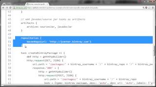 Screencast Using Bintrays JCenter for Gradle resolution [upl. by Elberfeld]