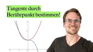 Tangente im Berührpunkt von zwei Funktionen bestimmen [upl. by Aubrette]