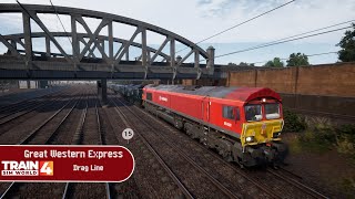 Train Sim World 4  Great Western Express  Drag Line [upl. by Oibirot660]