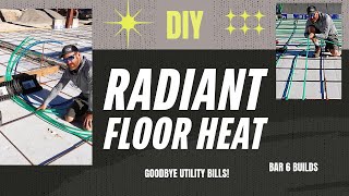 INSTALLING RADIANT HEAT [upl. by Tutto756]