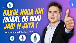 FIX BAKAL NAGA NIH‼️ ISENG2 BELI 66 RIBU JADI TEMBUS 11 JUTA DARI BLOCKCHAIN INI‼️ [upl. by Ealasaid]