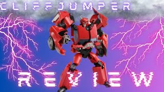 Transformers Prime Deluxe CliffJumper Toy Review [upl. by Schwenk]