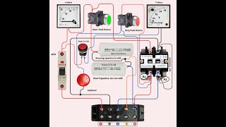 1 hp submersible starter connection [upl. by Lemra]