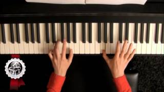 quotSanta Luciaquot Piano Tutorial SLOW [upl. by Kernan]