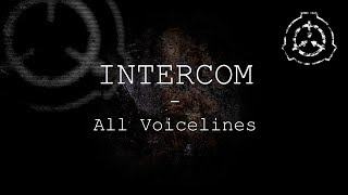 Intercom  All Voicelines with Subtitles  SCP  Containment Breach v1311 [upl. by Ailama]