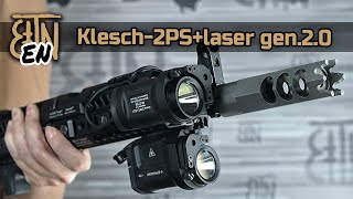 Flashlights with lasers review Klesch2PSlaser and Klesch2IKSlaser gen 20 [upl. by Eilak]