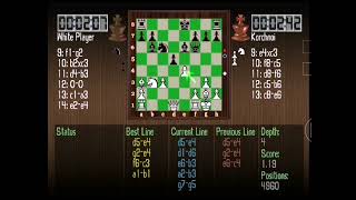 Chessmaster II USA  PS1 Korchnoi vs White Player [upl. by Charisse]