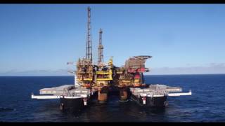 Allseas Pioneering Spirit removing Brent Delta topsides [upl. by Hehre425]