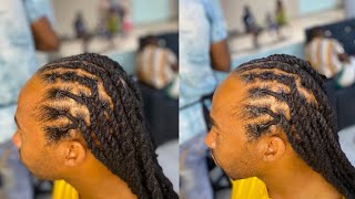 Men dreadlocks styles tutorialssubscribemychannelbeautifullocshairstyleslocsbraidsusaeasyhow [upl. by Lindblad720]