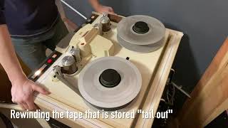 2quot analog tape recording session demonstration [upl. by Anecusa]