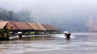 Best Asia Floatel Floating hotel since 1978  River Kwai Jungle Rafts [upl. by Ardnahc]