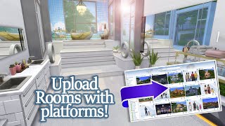 How To Upload a Room with Platforms to the Gallery  The Sims 4 Tutorial [upl. by Ahsok50]