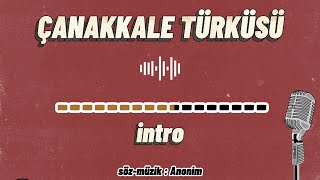 Çanakkale Türküsü  KARAOKE Fon Müziği  Çanakkale İçinde [upl. by Aicilaf]