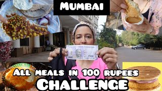 Living On Rs 100 For 24 HOURS in Mumbai 😱 Is it possible No Vada Pav [upl. by Ignacia]