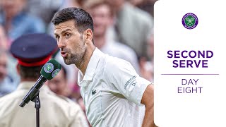 Behind the Scenes from THAT Djokovic interview  Second Serve  Day Eight  Wimbledon 2024 [upl. by Rhee369]