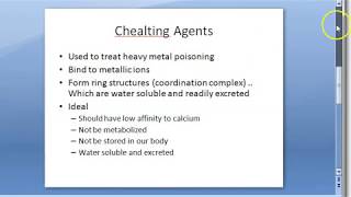 Pharmacology 981 a Chelating Agents Heavy metal poisoning BAL DiMercaprol British Anti Lewisite [upl. by Nilyad639]